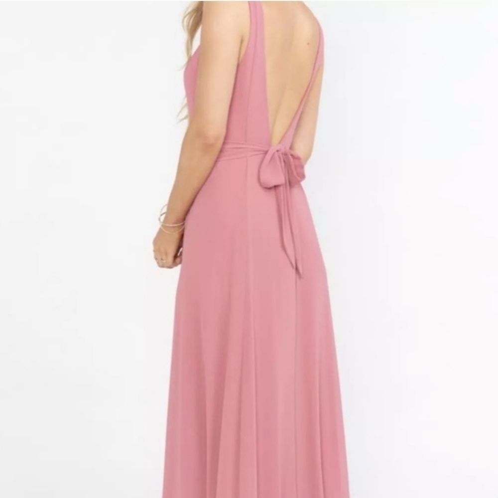 SHOW ME YOUR MUMU JENN SUNSET ROSE CHIFFON MAXI DRESS 🌹 NWOT